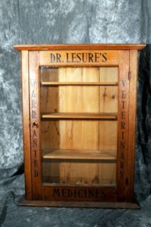 Dr Lesures Antique Veterinary Display Cabinet
