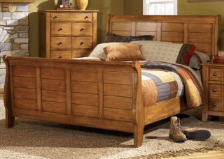 Liberty Furniture Grandpas Cabin King Size Sleigh Bed