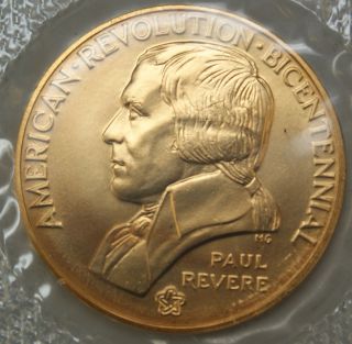 Paul Revere Lexington and Concord Medal American Revolution