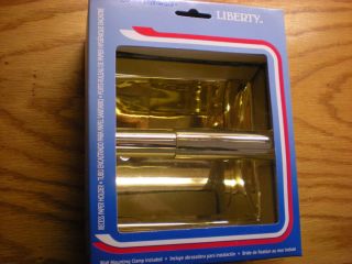  POLISHED BRASS RECESSED TOILET TISSUE PAPER HOLDER LIBERTY HARDWARE