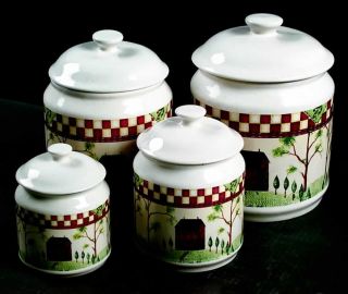 Thomson Pottery Country Home 4 Piece Canister Set