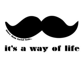 Modern Mustache Decal Way Of Lif Sticker For Car Truck Boat Trailer