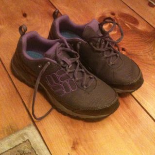 Womens COLUMBIA Techlite Brown Purple Hiking Walking Sneakers Trail