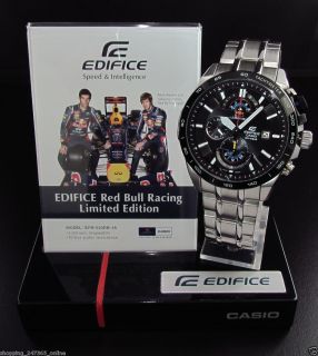 Red Bull Limited Edition Watch by Casio Edifice F1 Vettel Webber Race