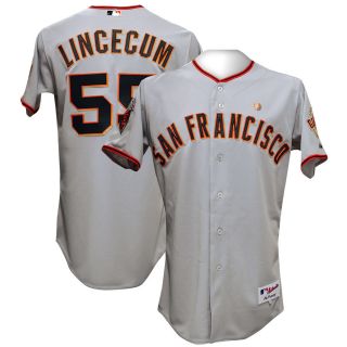 SF Giants Tim Lincecum WS Champs Authentic Jersey 52