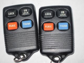 LOT OF TWO 93 94 95 96 LINCOLN MARK SERIES KEYLESS REMOTE ENTRY KEY