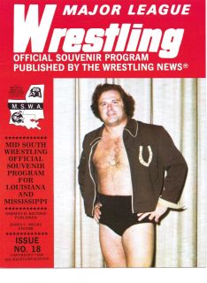 Mswa Major League Wrestling Program 1980 18 Watts