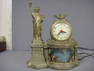 United Electric Statue of Liberty Clock Motion Lamp