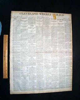 1880 Salineville Oh Coal Mining Strike Ends Newspaper