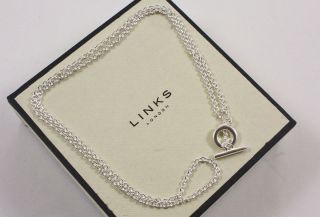 New Links of London Sterling Silver Chain 16 or 20 Necklace T Bar