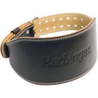 Harbinger 6 Padded Leather Weight Lifting Belt