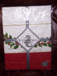 Waterford Linens Tablecloth 70 X 144 Holiday Boughs Oblong NIP