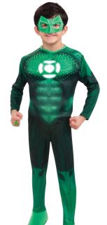 Boys Green Lantern Kids Light Up Halloween Costume
