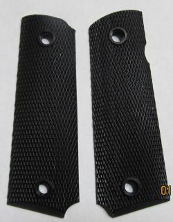 1911 .45 ACP Black plastic/nylon grips for standard 1911 G.I. type