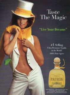 Patron Tequila Vintage Ad Featuring Karen Mcdogual