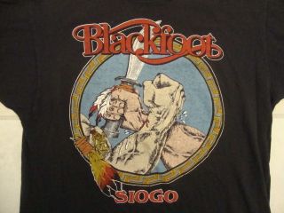 Vintage 80s BLACKFOOT Southern Rock Concert Tour concert 1988 t shirt