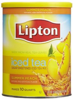 Lipton Summer Peach Iced Tea Mix 28 3 Oz