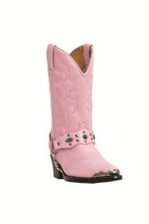 Laredo Pink Little Concho Cowboy Boots