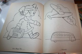 Little Eva Coloring Book Vintage 1984 New