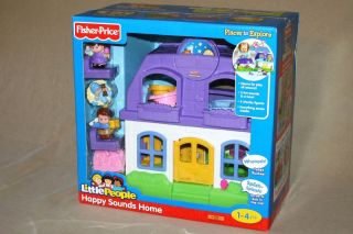 Fisher Price Little People House Happy Sounds Home New