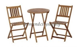 Living Accents MPG TL39 Set Promotional Patio Garden 3 PC Hard Wood