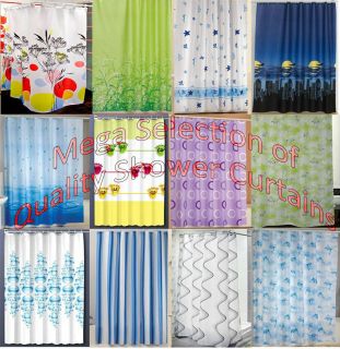 New Modern Quality Bathroom Shower Curtains Extra Long 180 200cm with