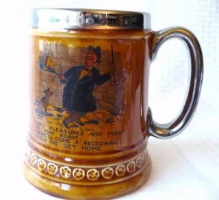 Lord Nelson Pottery Beer Stein England 11 68 Humerous