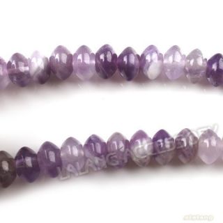 1string Purple Abacus Gemstone Jade Loos Beads 111215