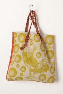 Anthropologie Year of The Rooster Tote Bag by Loquita New