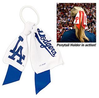 Los Angeles Dodgers Ponytail Holder Hair Tie Ribbon