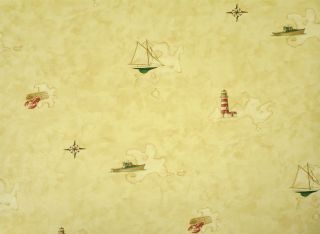 Kitchen Lobsters Nautical Compass Wallpaper BH89063