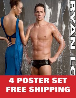 RYAN LOCHTE United States Olympic Games England 2012 Swimming 4 POSTER