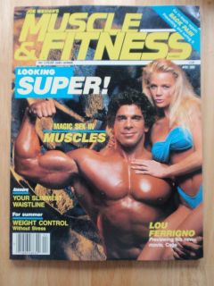 Fitness Bodybuilding Magazine Incredible Hulk Lou Ferrigno 4 89