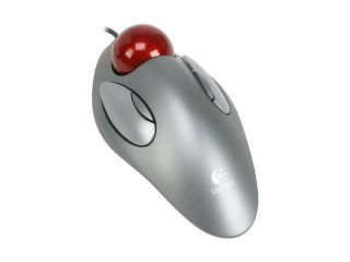 Logitech Trackman Marble Gray USB Wired Optical Mouse