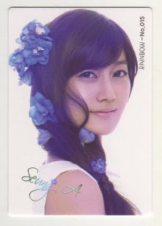 2011 Lotte K pop Trading Photo Card 015 Seung A RAINBOW Korean Kpop