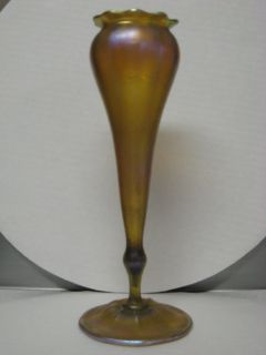 Louis Comfort Tiffany Favrile 11 Vase #1808B As is. Wonderful Shelf