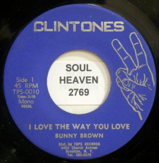 Reggae 45 Lovers Rock Bunny Brown I Love The Way You Love Clintones