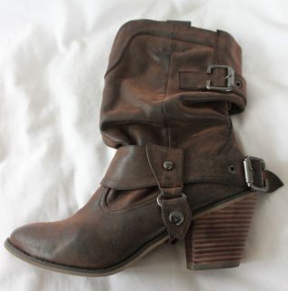 Paging Sienna Loving These Coconut Slouchy Distressed Harness Boots