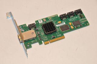 LSI Logic SAS 3444E 3GB s PCIe SAS Controller Card 1 Year Warranty $30
