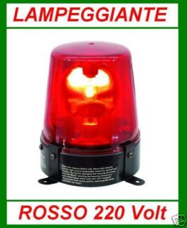 Lampeggiante Rosso 220V Effetto Luce Allarme Flash Bar