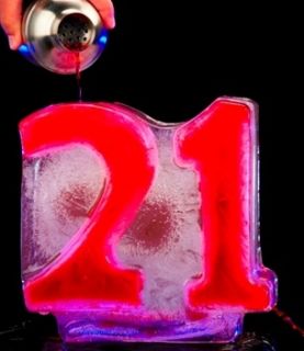 21 Birthday Ice Luge Cold Liquor Shot Dispenser