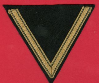 Original WWII Germany Single Sleeve Stripe in Black Wool
