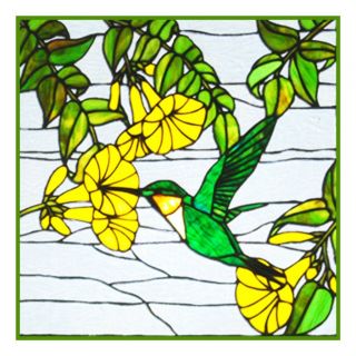 Louis Comfort Tiffany Hummingbirds Counted Cross Stitch Chart