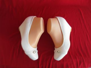 White Women Platforms Wedges Shoes US Size 5 10