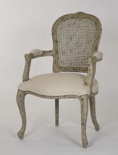 Louis XV Style Cane Back Arm Chair French Country Sold in Pairs