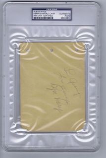 Lou Gehrig Signed Album Page with Lyn Larry Lary & HOFer Joe Sewell