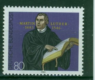 Martin Luther Stamp w Germany 1983 MNH