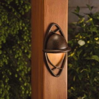 Textured Tannery Bronze Cathedral Low Voltage Deck Patio Light