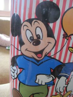 Cheinco Disney Trash Can Mickey Donald Goofy