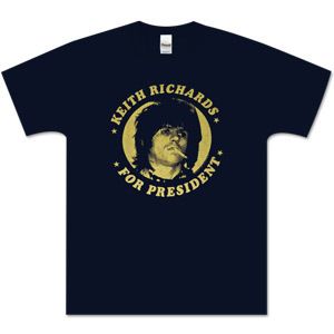 Keith Richards for President T Shirt s M L XL 2XL